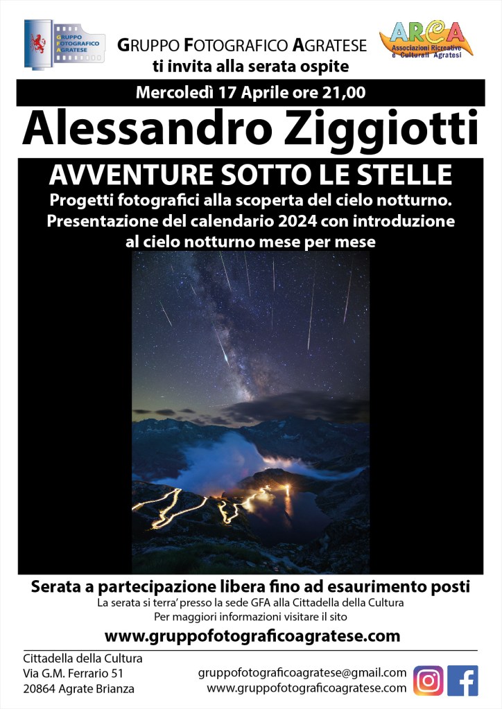 Serata con Alessandro ziggiotti