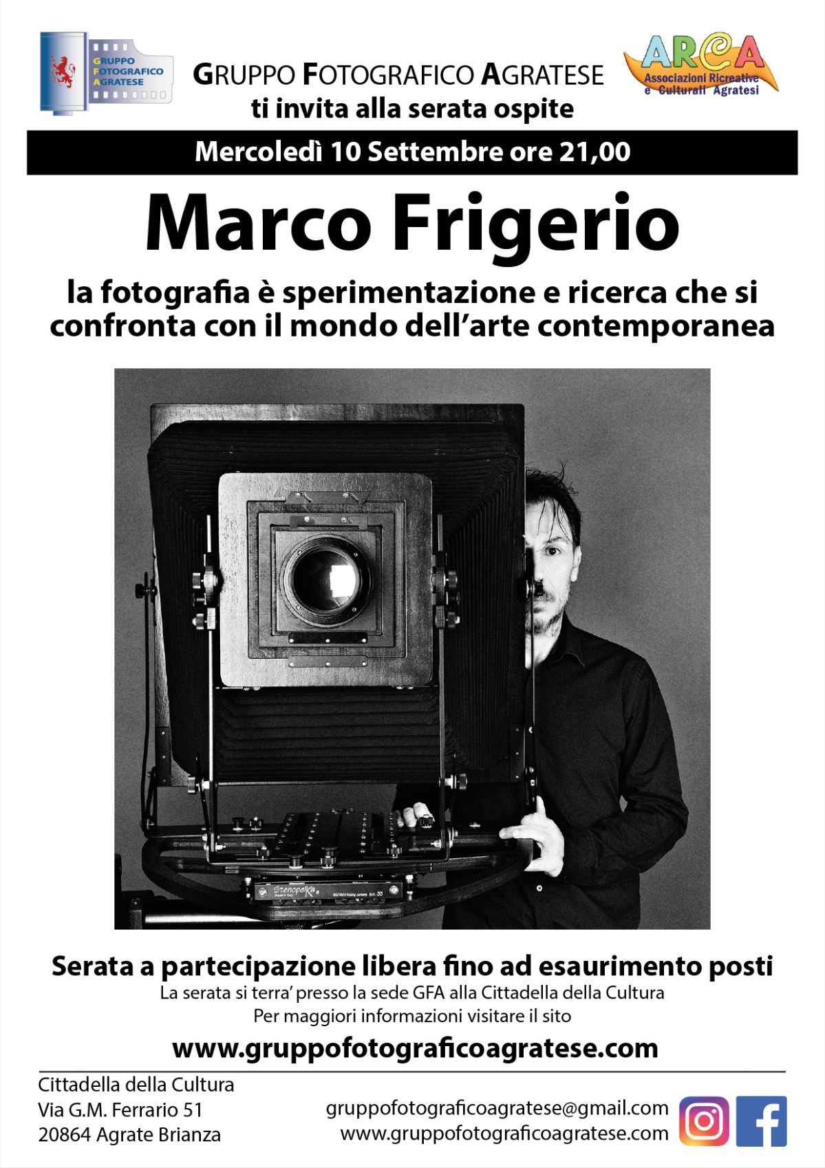 Serata Ospite: Marco Frigerio