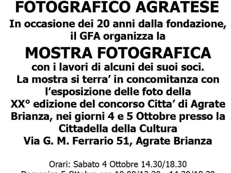 Mostra Fotografica GFA
