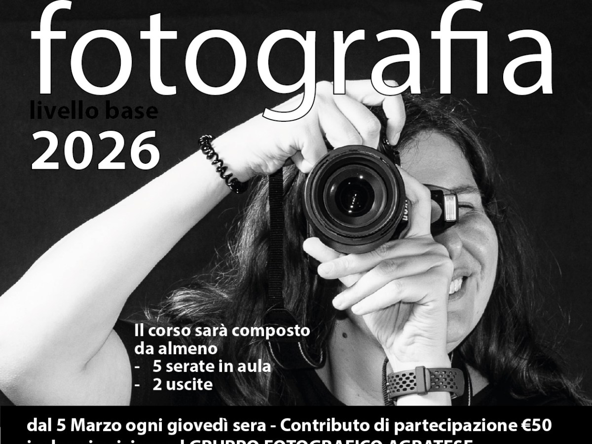 Corso di Fotografia livello Base – Edizione 2026