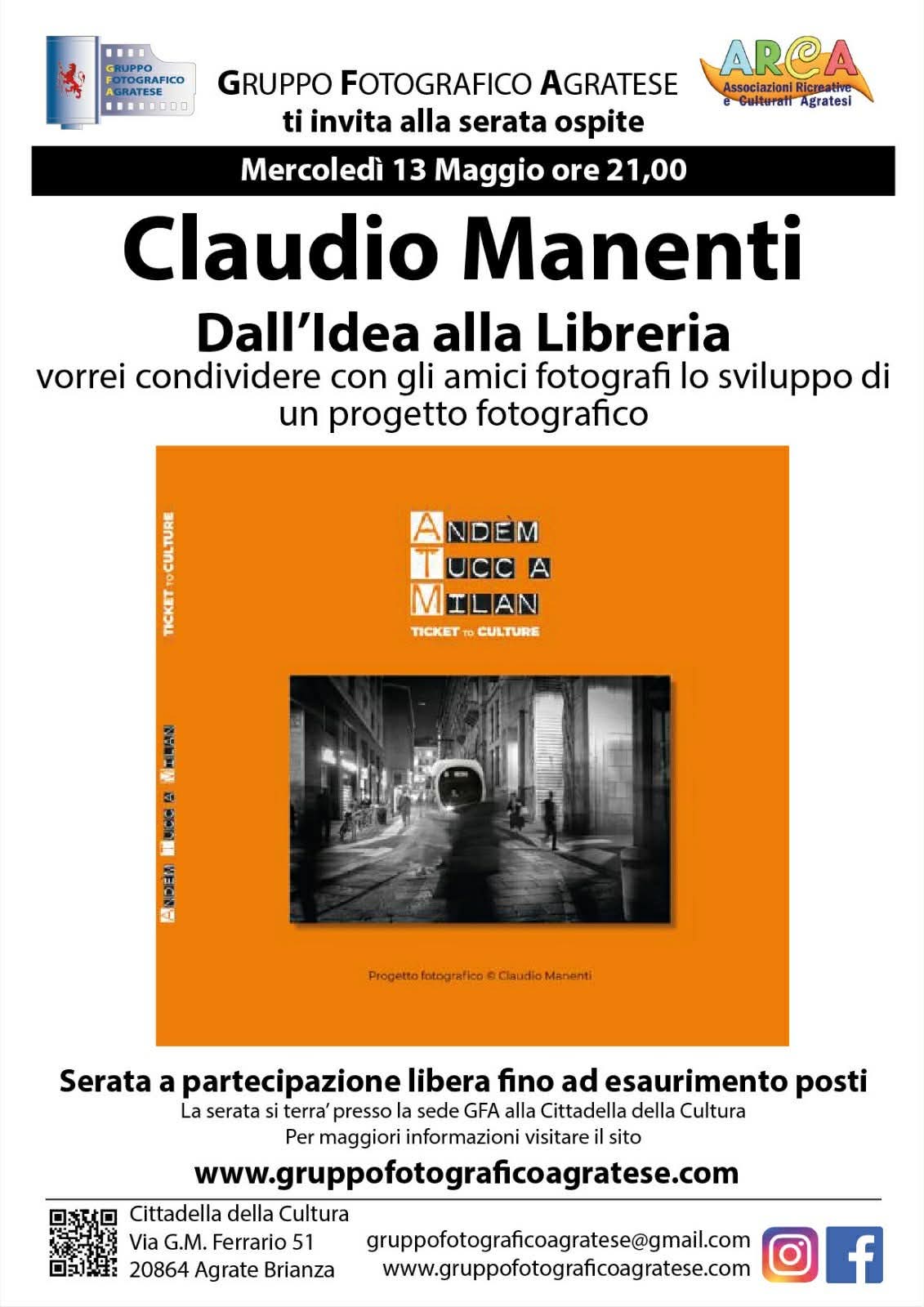 Serata Ospite: Claudio Manenti