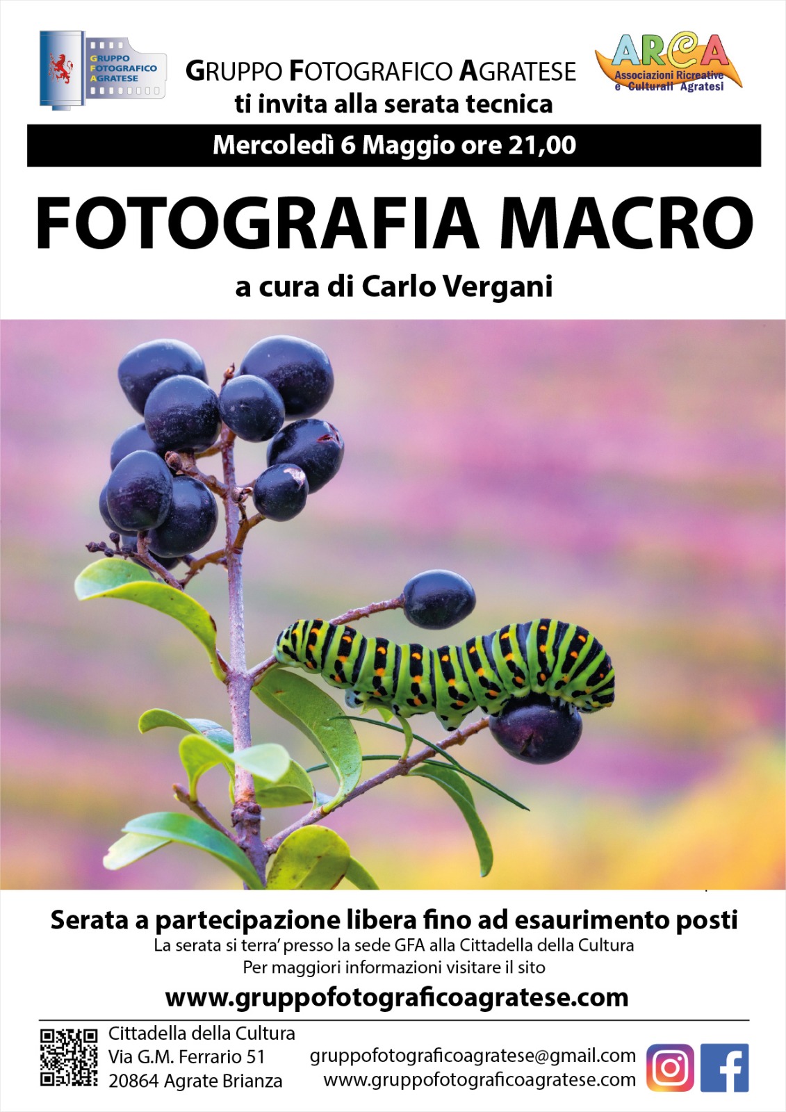 Serata Tecnica: la fotografia Macro a cura di Carlo Vergani