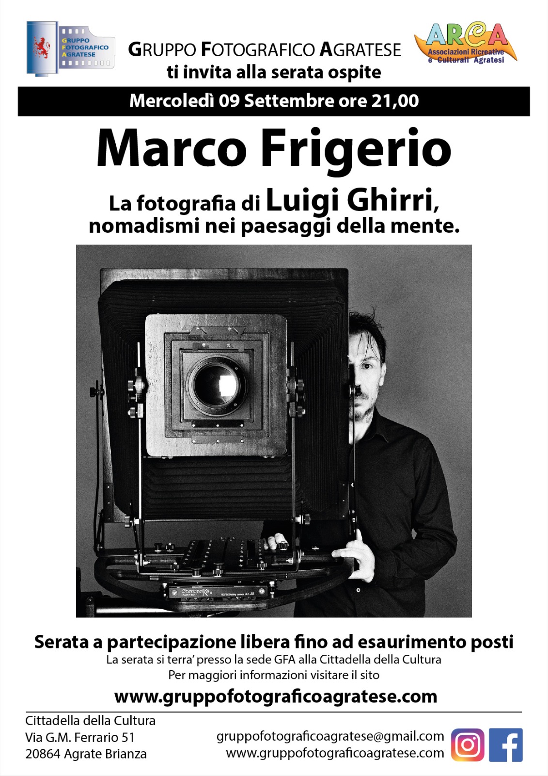 Serata Ospite: Marco Frigerio